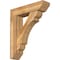 Ekena Millwork Olympic Slat Rough Sawn Bracket w/ Offset Brace, Western Red Cedar, 8"W x 32"D x 38"H BKT0806X32X38OLY06RWR - alternate 1